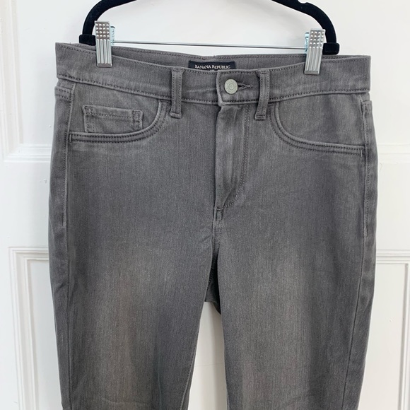 High Rise Banana Republic Grey Skinny Jeans - Picture 2 of 6